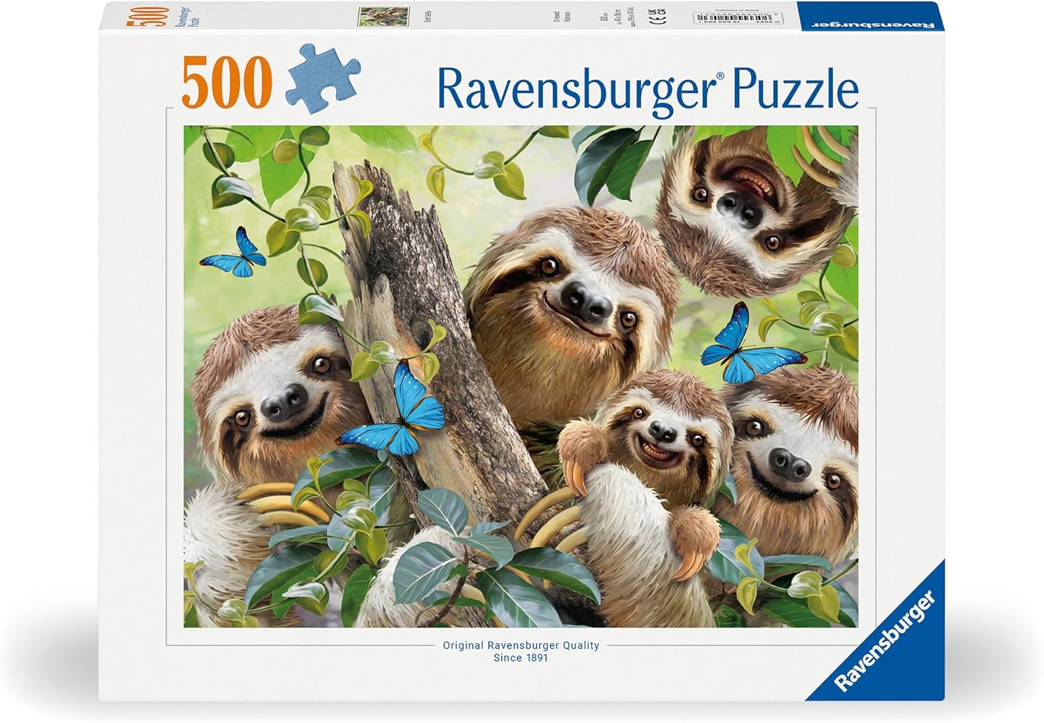 Ravensburger Erwachsenenpuzzle 500 Teile - Faultier Selfie