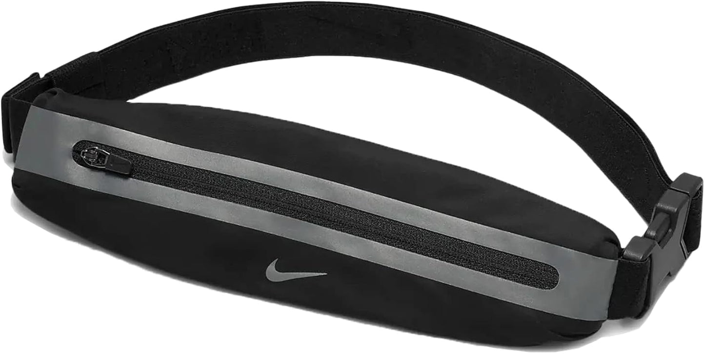 Nike Unisex Slim Waistpack 3, Black/Black/Silver