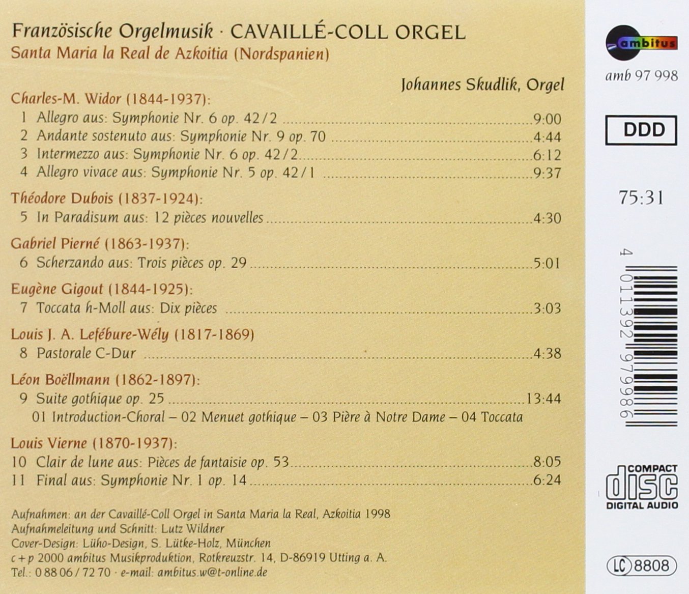 Französische Orgelmusik