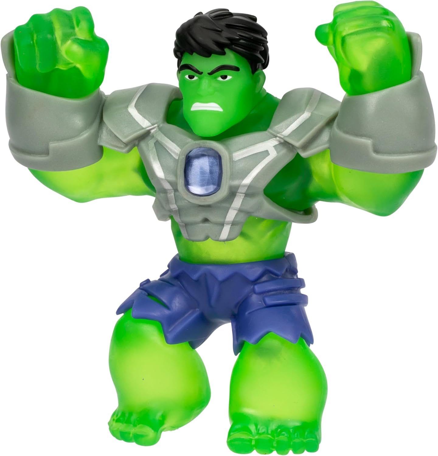 Heroes of Goo Jit Zu Marvel INFINITY ARMOR Hulk, Stretchy Action Figure, Super Stretchy With Unique Squishy Power Gel Filling