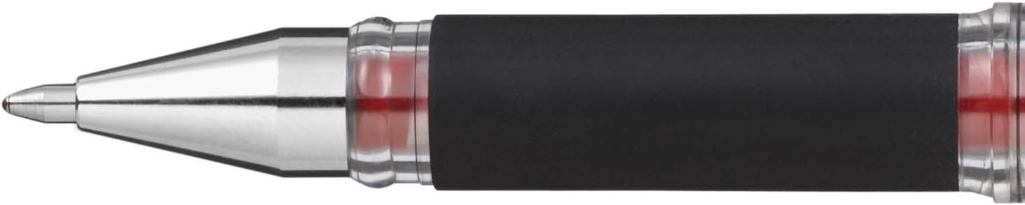 Uni-Ball UM-153S Signo Impact Gel Pens, Red Gel, 1mm Rubber Nib (Pack of 12