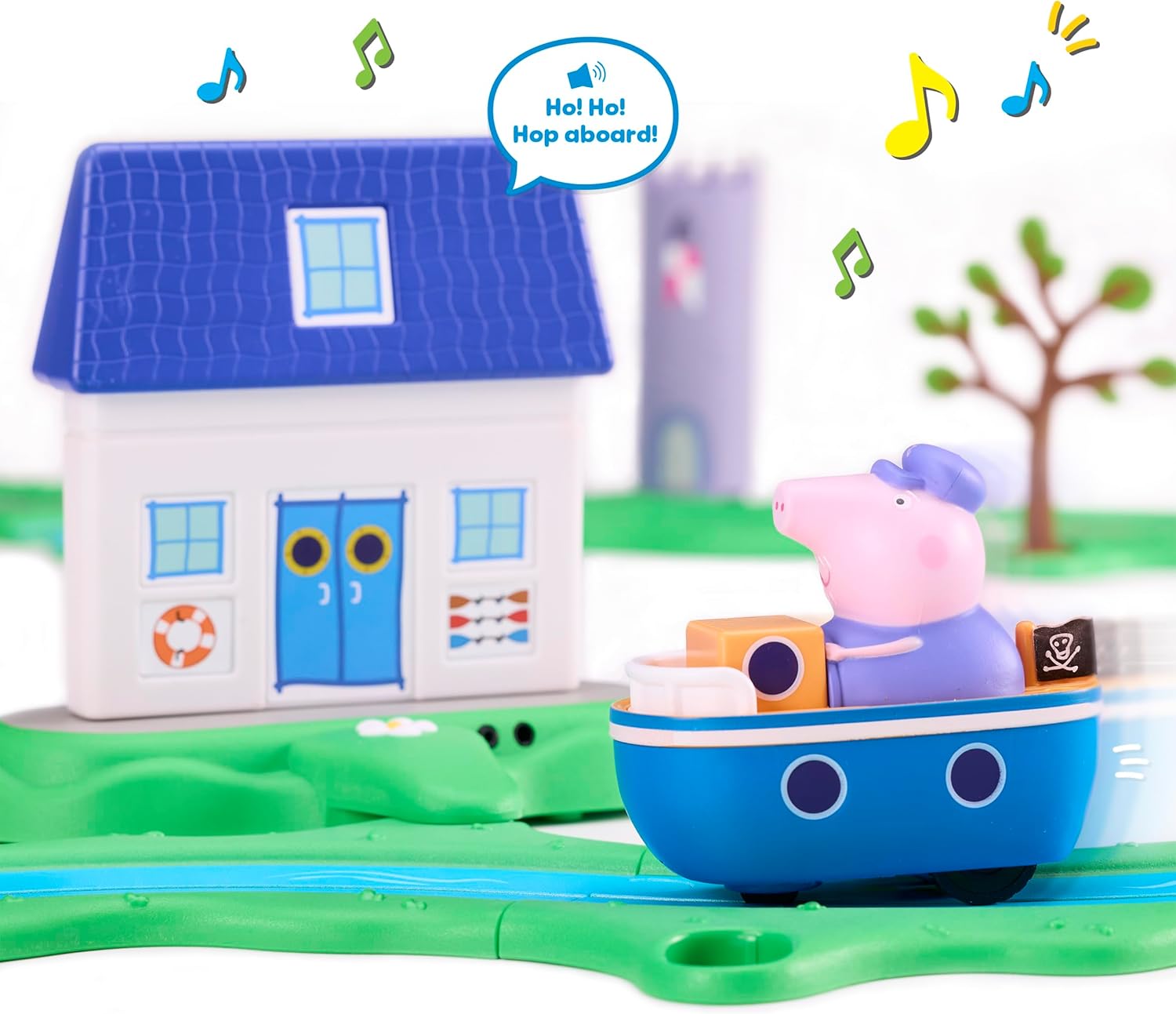 Peppa Pig Whizz Around Bobbing Along Boat Set
