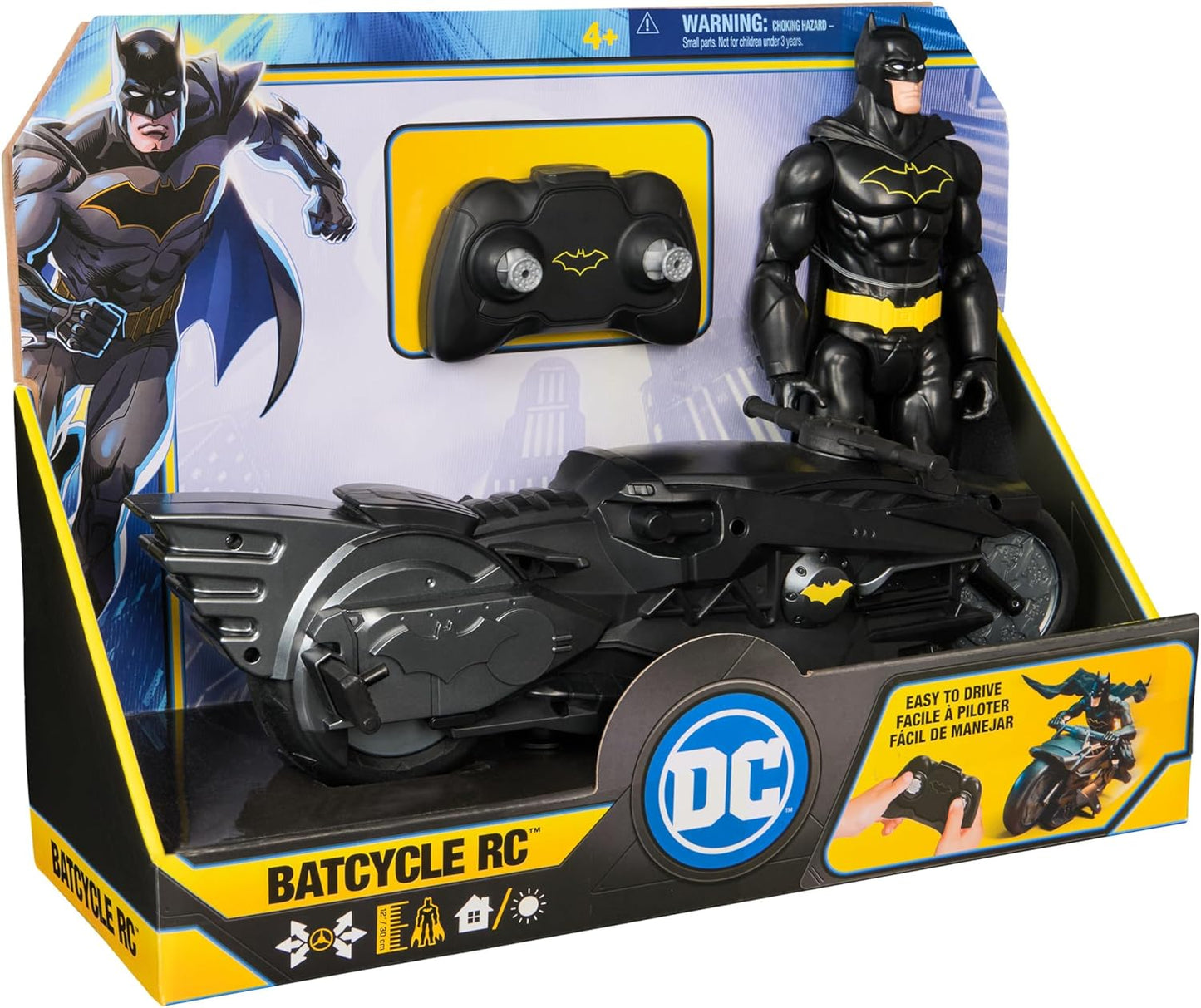 Spin Master DC Comics Remote Control Voertuig 12 in Core Batcycle RC