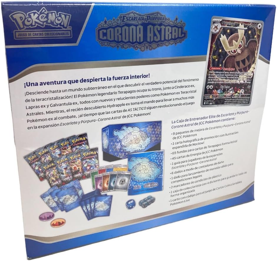 BANDAI PC50553 Pokémon TCG: SV07 Elite Trainer Box, Multicolor, Collectible Cards for Anime Lovers, Spanish Version