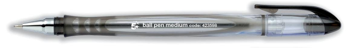 5 Star Ball Pen 1.0mm Tip 0.4mm Line Black
