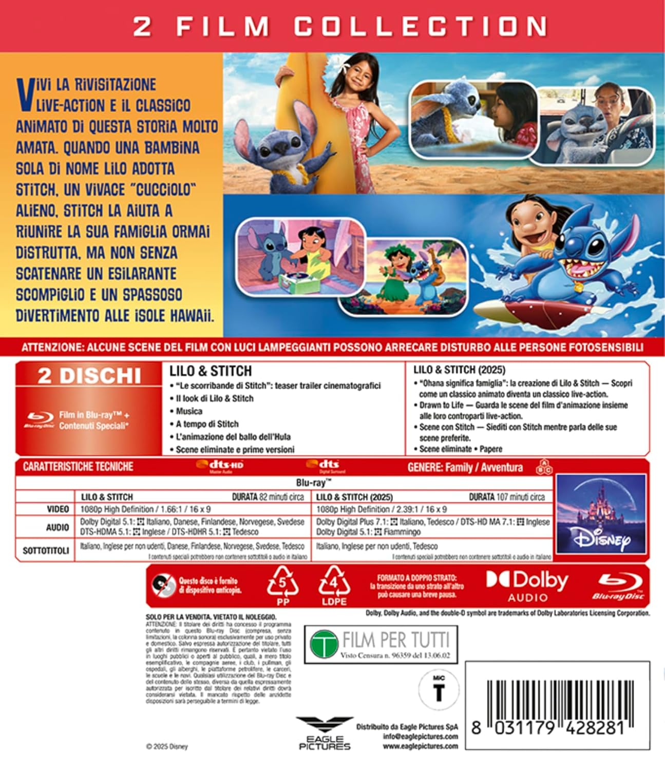 Cofanetto Lilo & Stitch (Live Action & Animation) - Bd