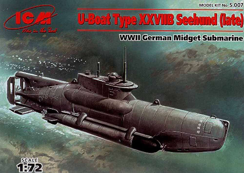 ICM 1/72 U-Boat Type XXVIIB Seehund late version # 007