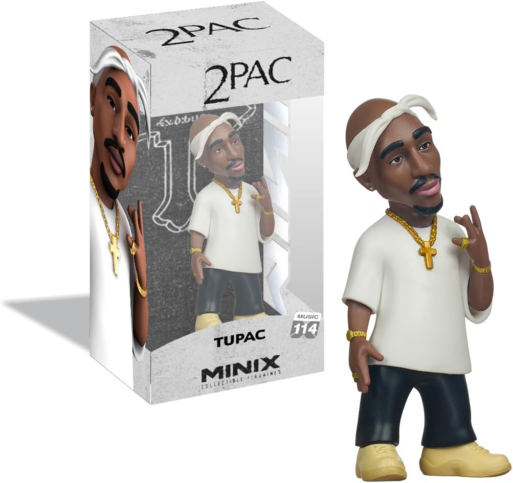 MINIX Tupac Model – Collectible Action 12cm Figure Music Icon Range for Fans