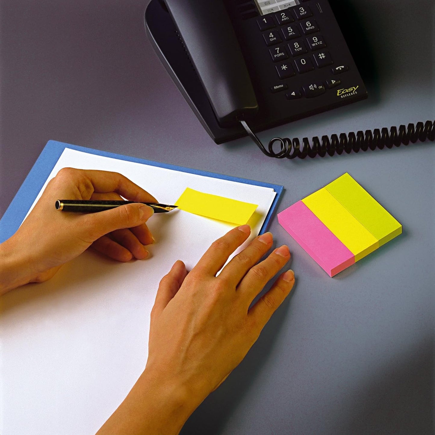 Post-it Note Markers 100 each of Neon Yellow - Pink and Lime Green Ref 6713