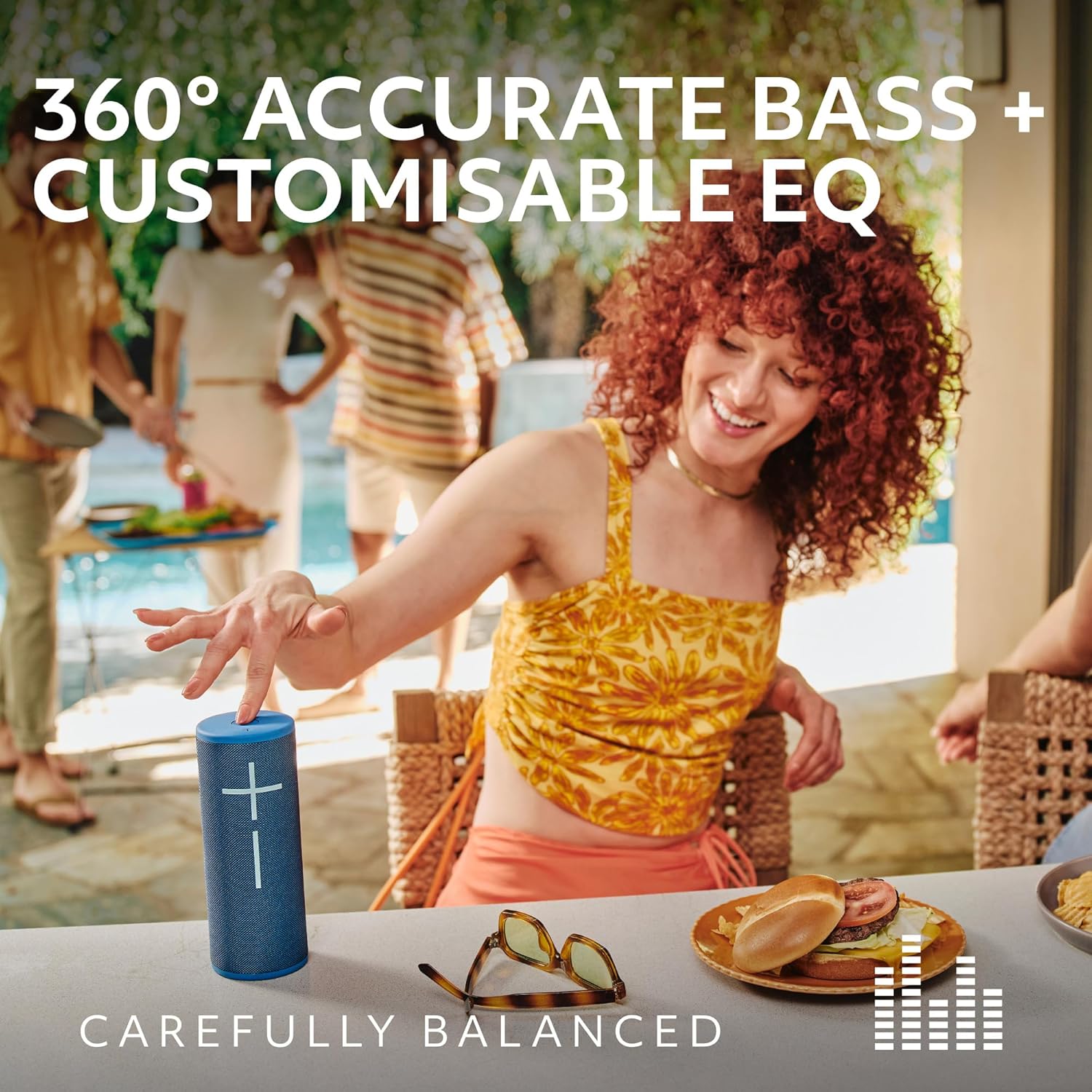 Ultimate Ears BOOM 4 Altoparlante Portatile Bluetooth, Impermeabile e Galleggiante, con Suono a 360° Potente, Avvolgente e Cristallino, 15 Ore di Batteria e Raggio d’Azione di 45m - Nero BOOM 4 Nero, Ultimate Ears BOOM 4 Portable Waterproof Bluetooth Spea