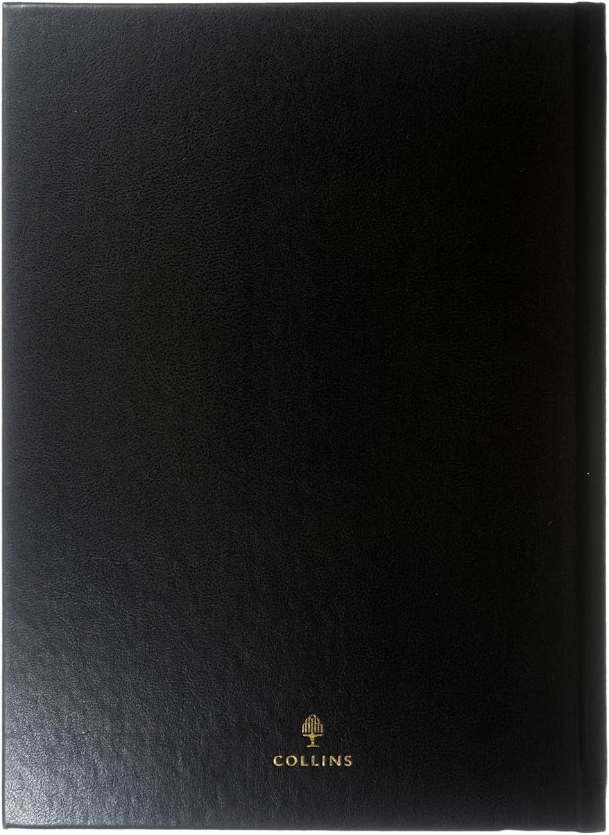 Collins - Classic - Manager 2026 12 Month Calendar Year Planner, Day-To-Page with Appointments Diary - Black (1200V.99-26