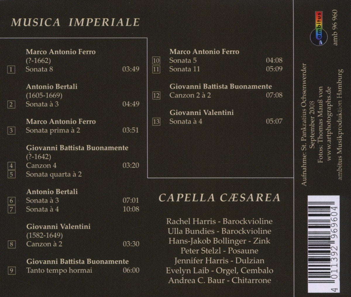 Musica Imperiale-des Kaisers Ohrenschmaus