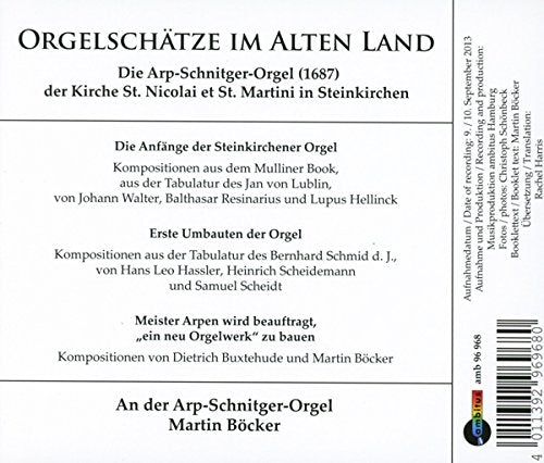 Orgelschätze: Arp Schnitger Orgel in Steinkirchen