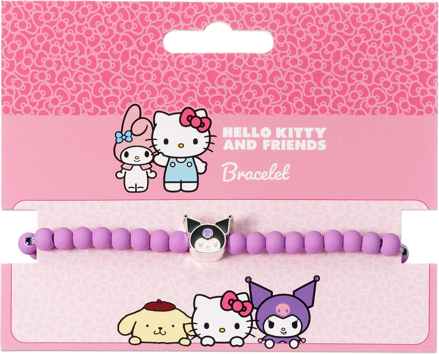 The Carat Shop Hello Kitty Perlenarmband mit Kuromi-Charm, Violett