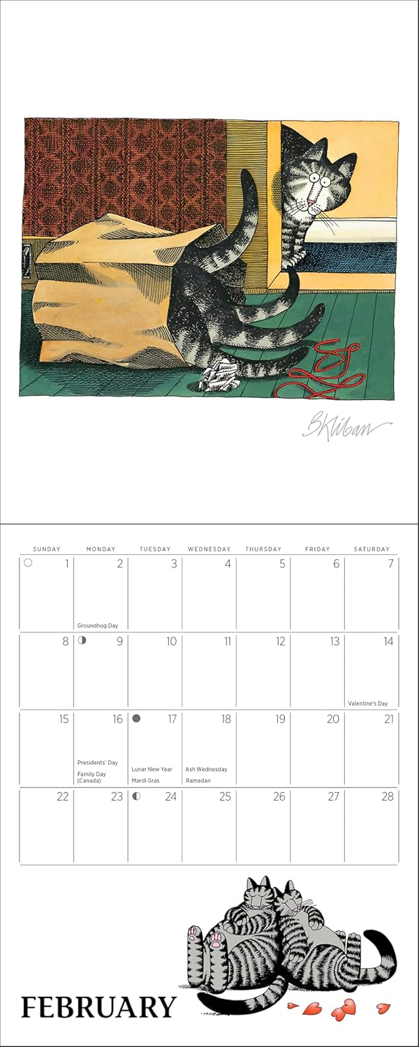 B. Kliban: CatCalendar 2026 Mini Wall Calendar