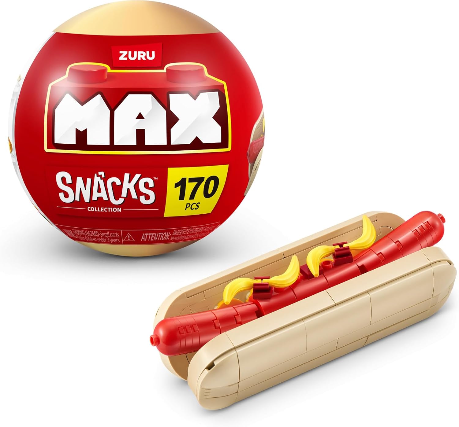ZURU - ZURU Max Premium Snack Capsule - Bouwspeelset in Verrassingsbal