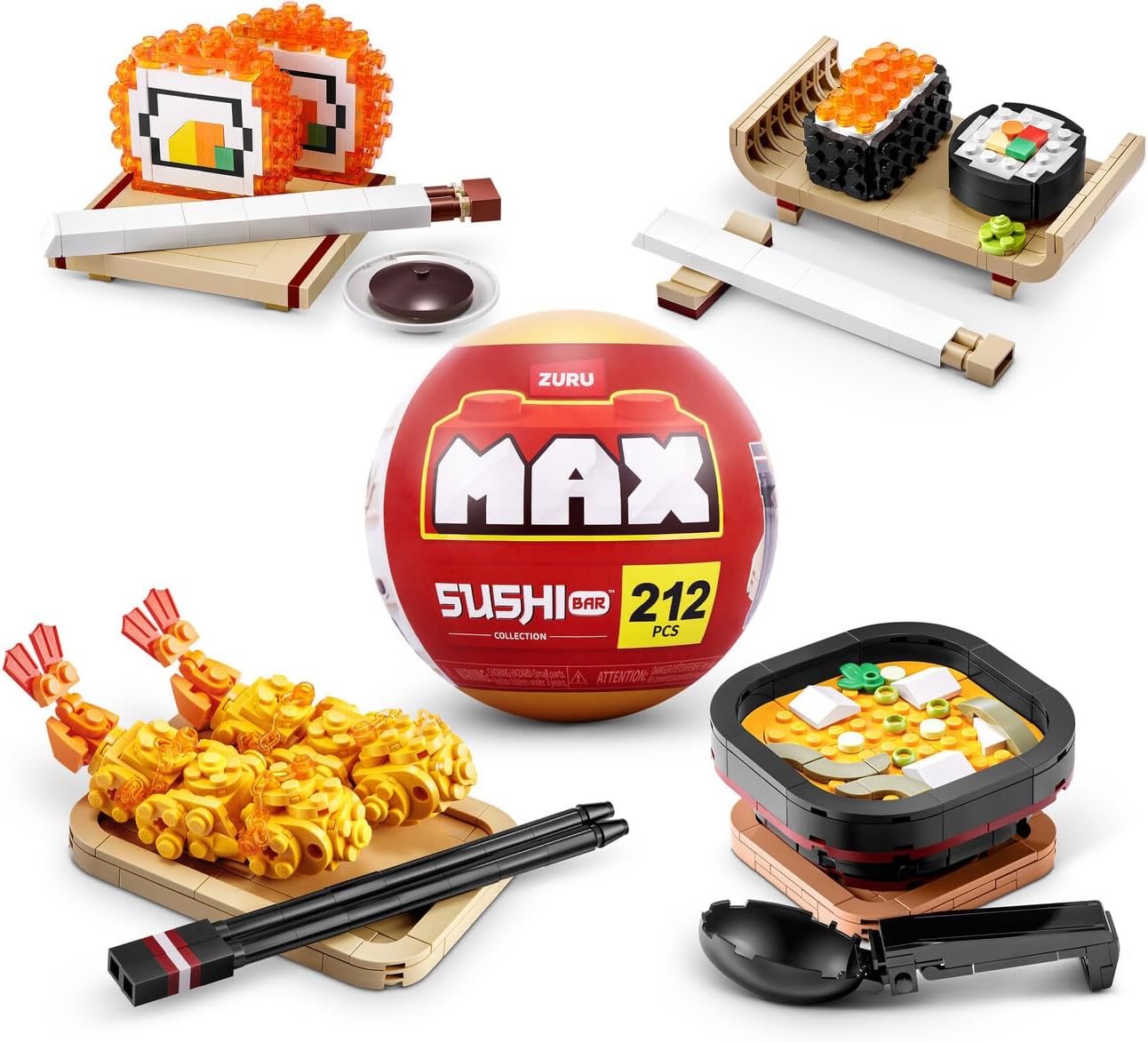 ZURU - ZURU Max Premium Sushi - Bouwspeelset in Verrassingsbal