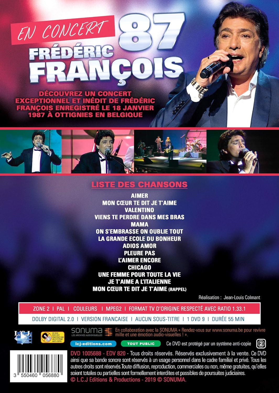 Frédéric françois : concert 1987