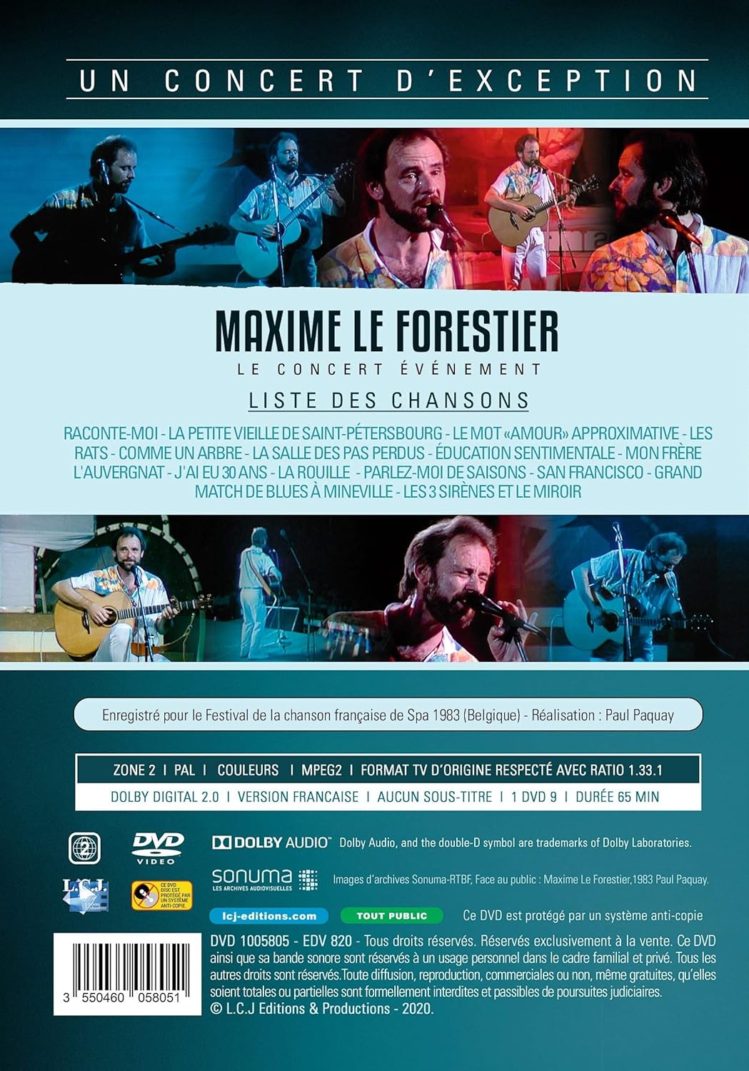 MAXIME LE FORESTIER - CONCERT 1983