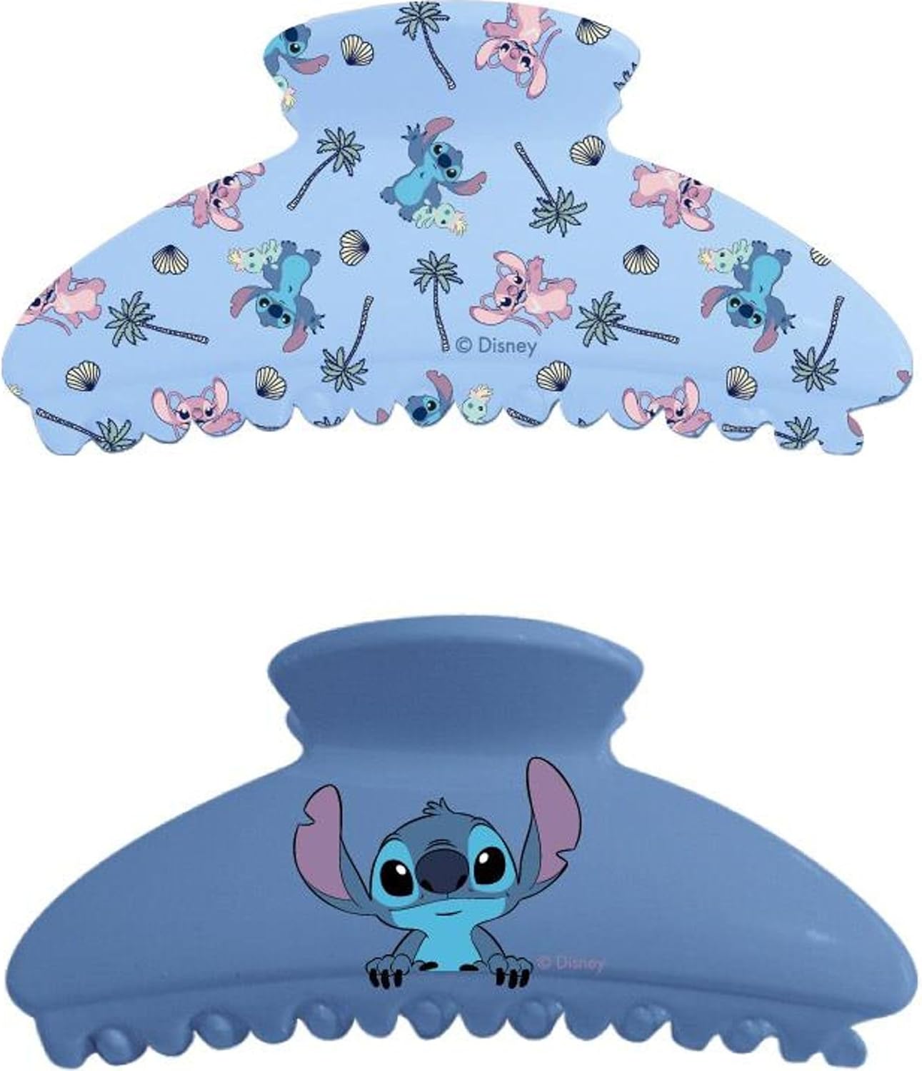 Stitch - 2 Hair Claw Clips Blue