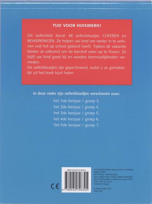 Gr 5 8-9 jaar: Met uitscheurbare blaadjes (Tijd voor huiswerk