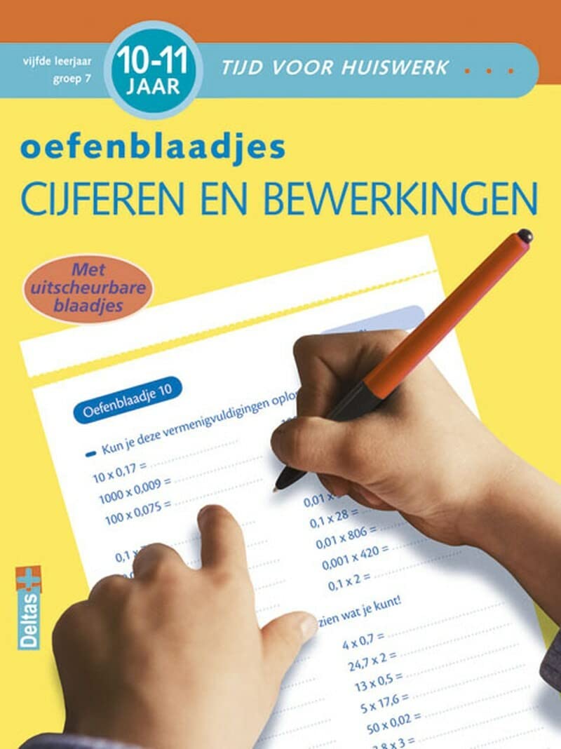 cijfers en bewerkingen vijfde leerjaar groep 7: Met uitscheurbare blaadjes (Tijd voor huiswerk