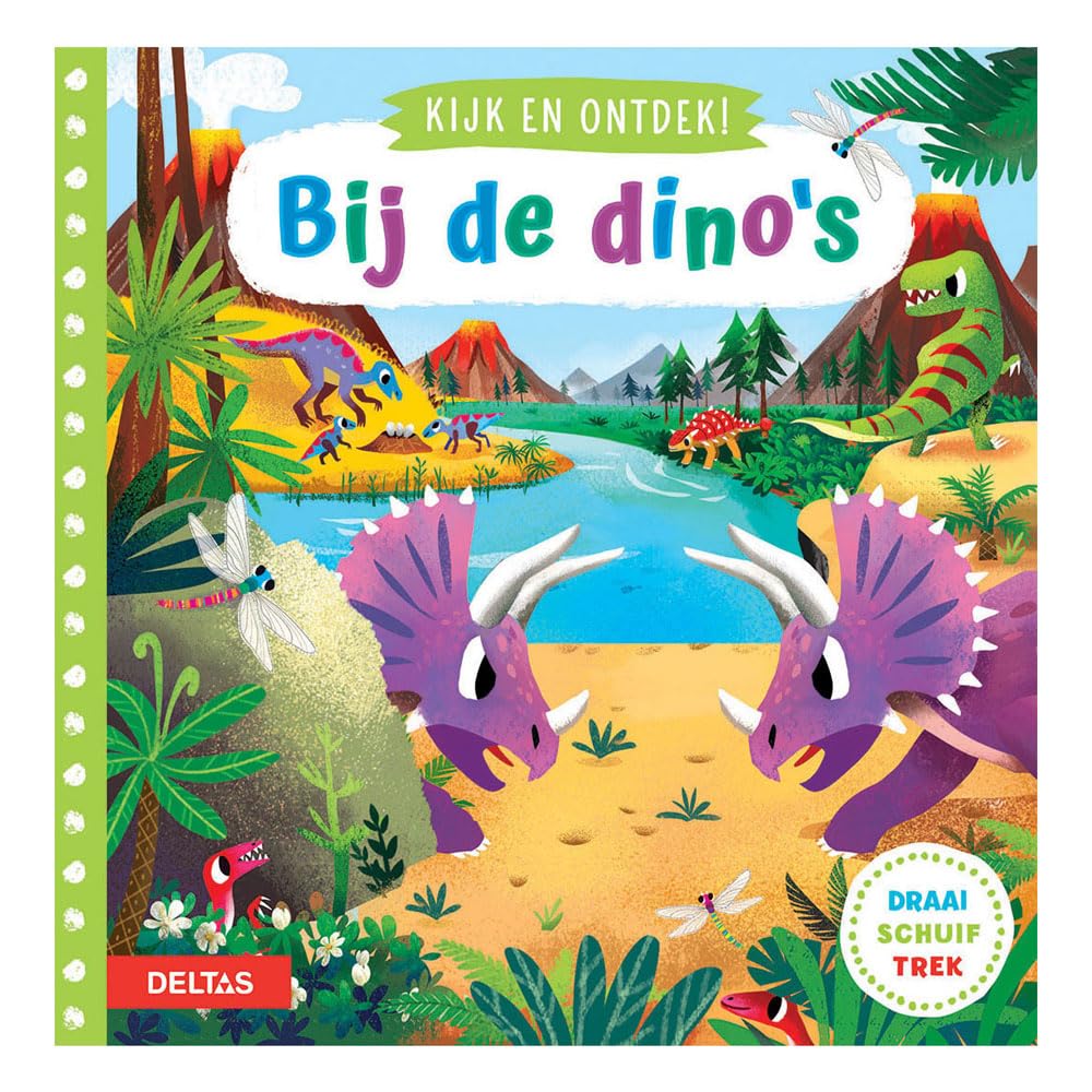 Bij de dino´s: Draai - schuif - trek (Kijk en ontdek!