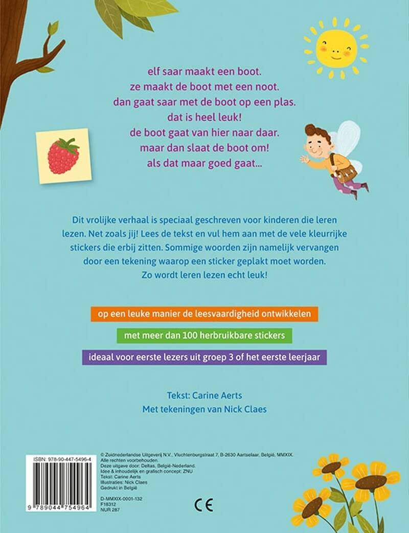 Ik leer lezen Stickerboek - Saar en de boot (AVI M3 / AVI 1