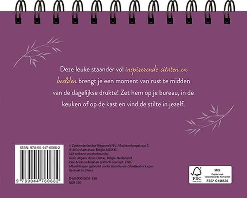 Kom tot rust - Tafelstaander: Inspirerende citaten en wijsheden