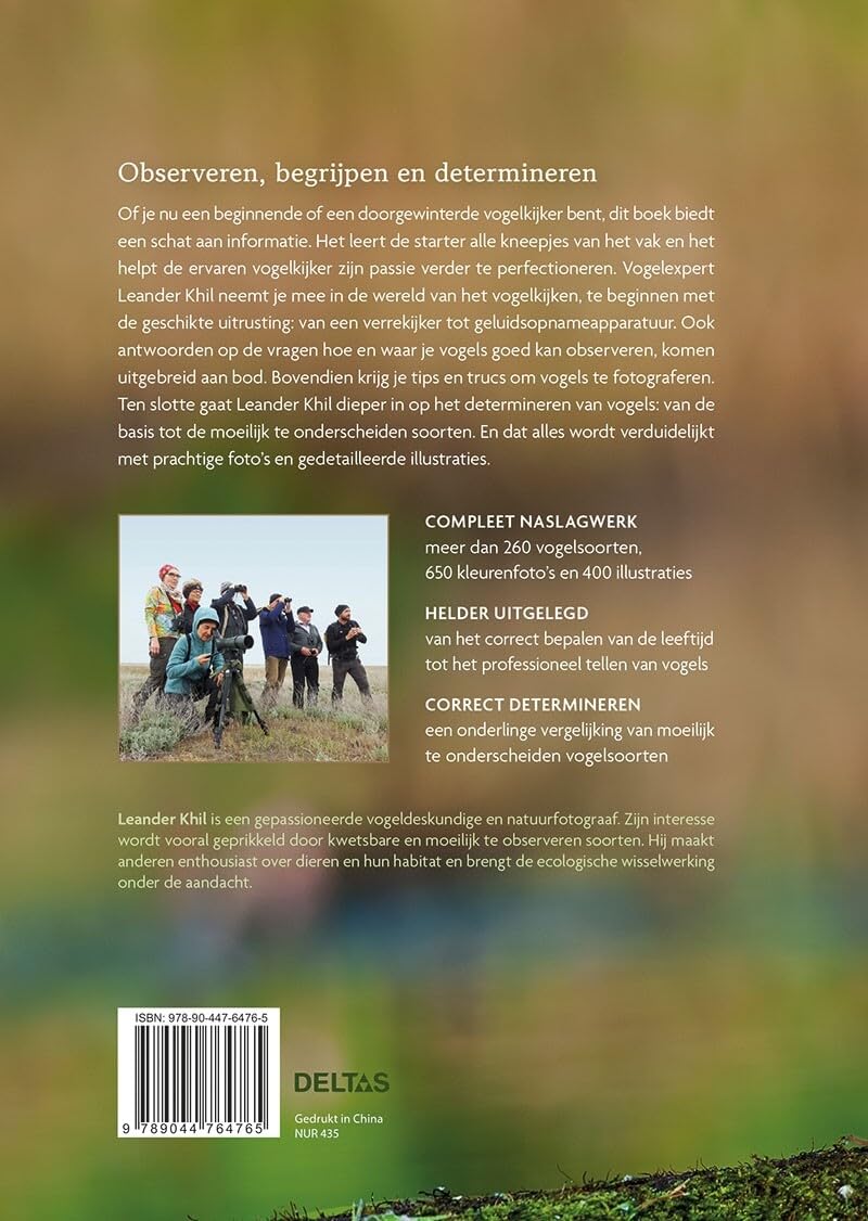 Handboek vogels observeren: het complete naslagwerk voor zowel beginnende als gevorderde vogelkijkers