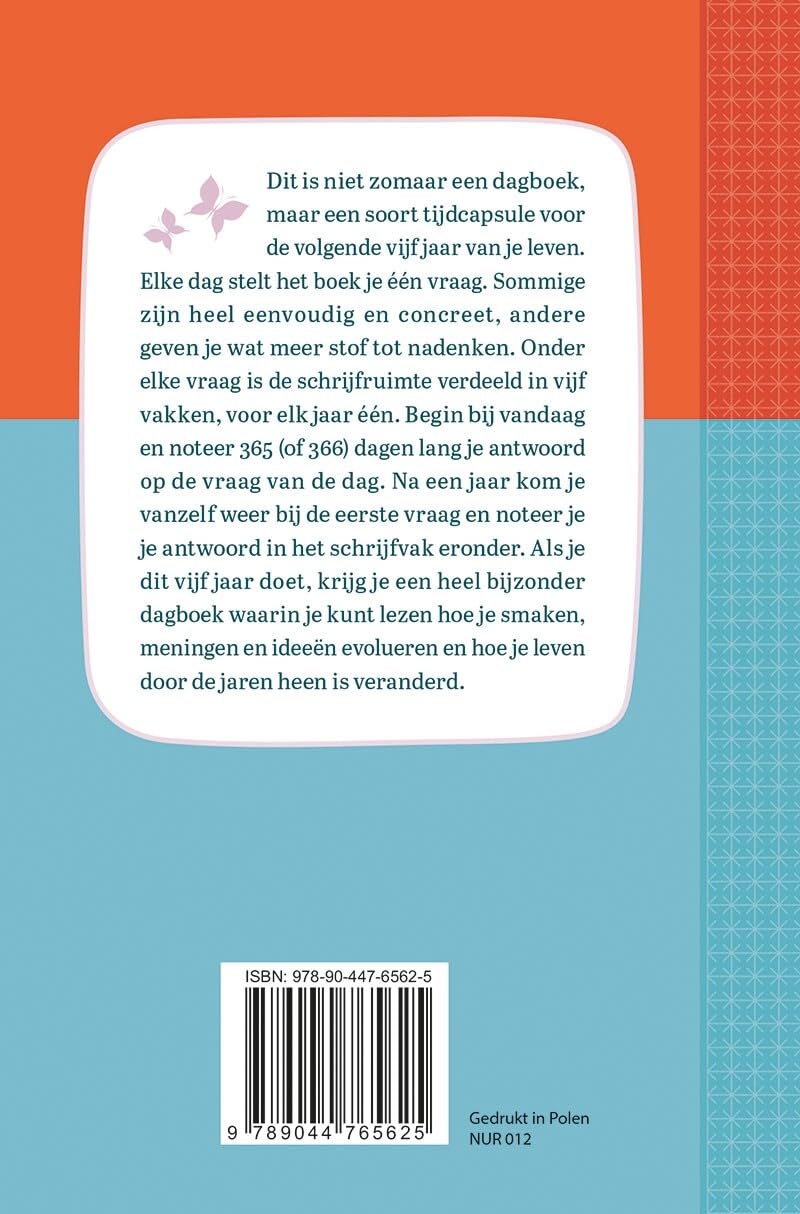 Een vraag per dag: Maak een uniek portret van jezelf gedurende 5 jaar