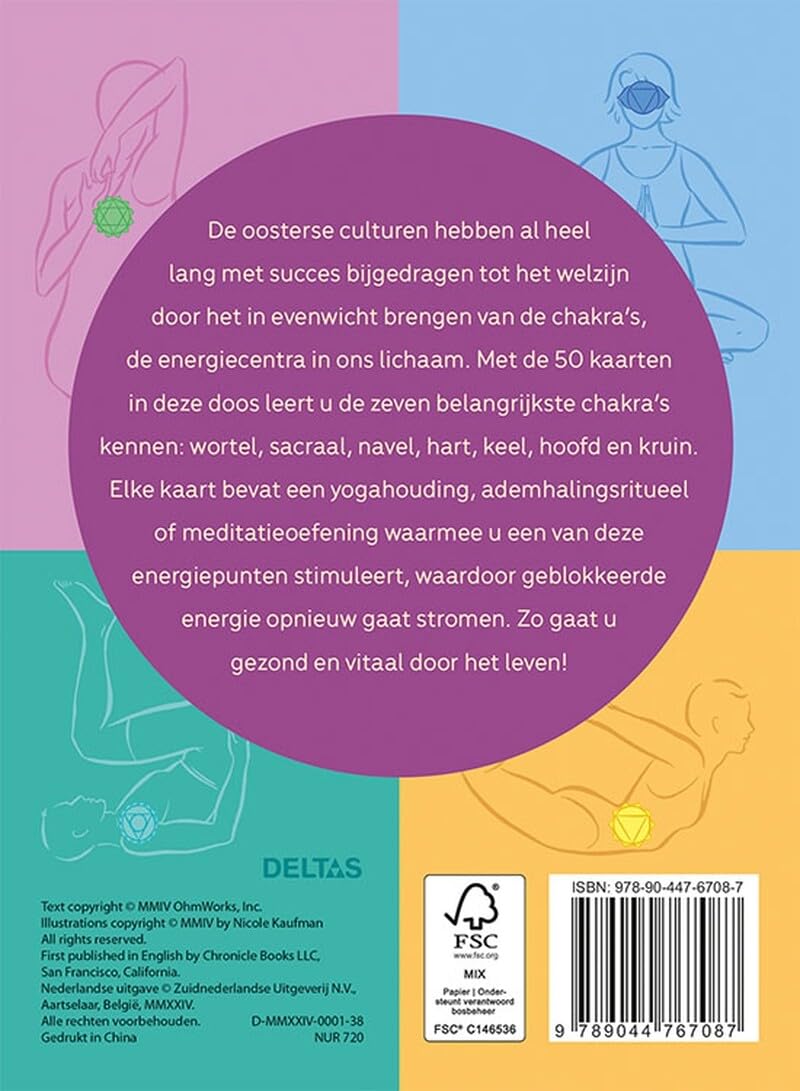 Chakra's in balans - kaartenset: 50 kaarten met oefeningen