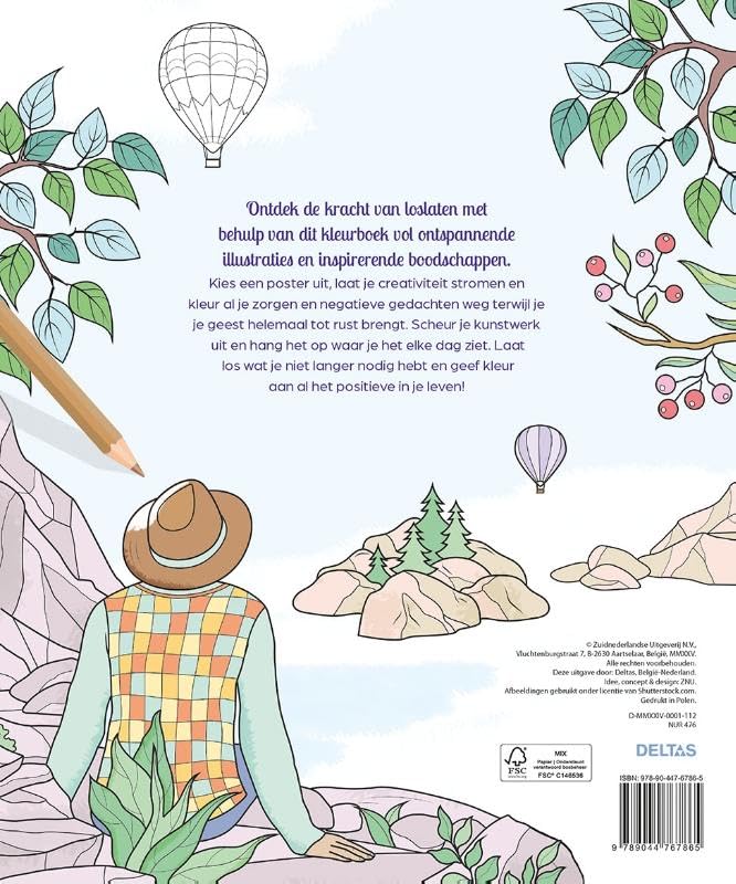 Color therapy Laat het los Kleurboek: 24 kleurposters voor meer innerlijke rust