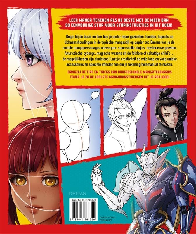 Manga - Leren tekenen: Van basistechnieken tot volledig uitgewerkte personages en figuren