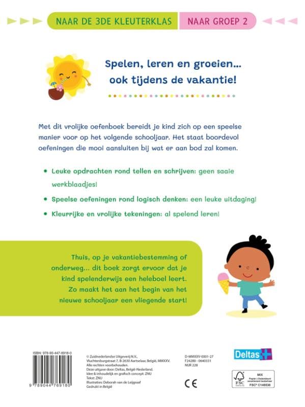Vakantie oefenpret - Leuke tel- en schrijfoefeningen (naar de 3de kleuterklas / naar groep 2