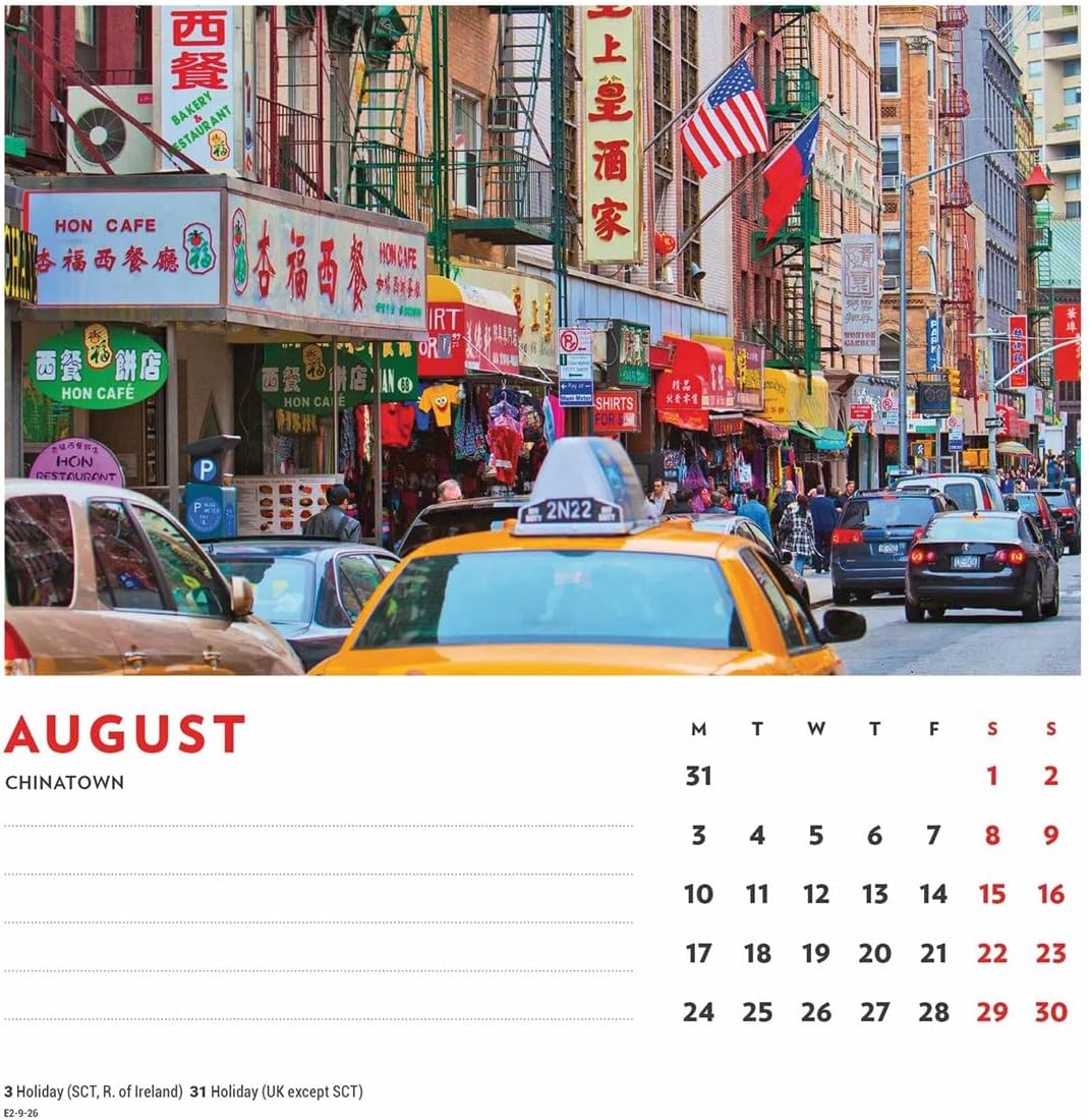 Carousel Worldwide, New York 2026 Easel Desk Calendar