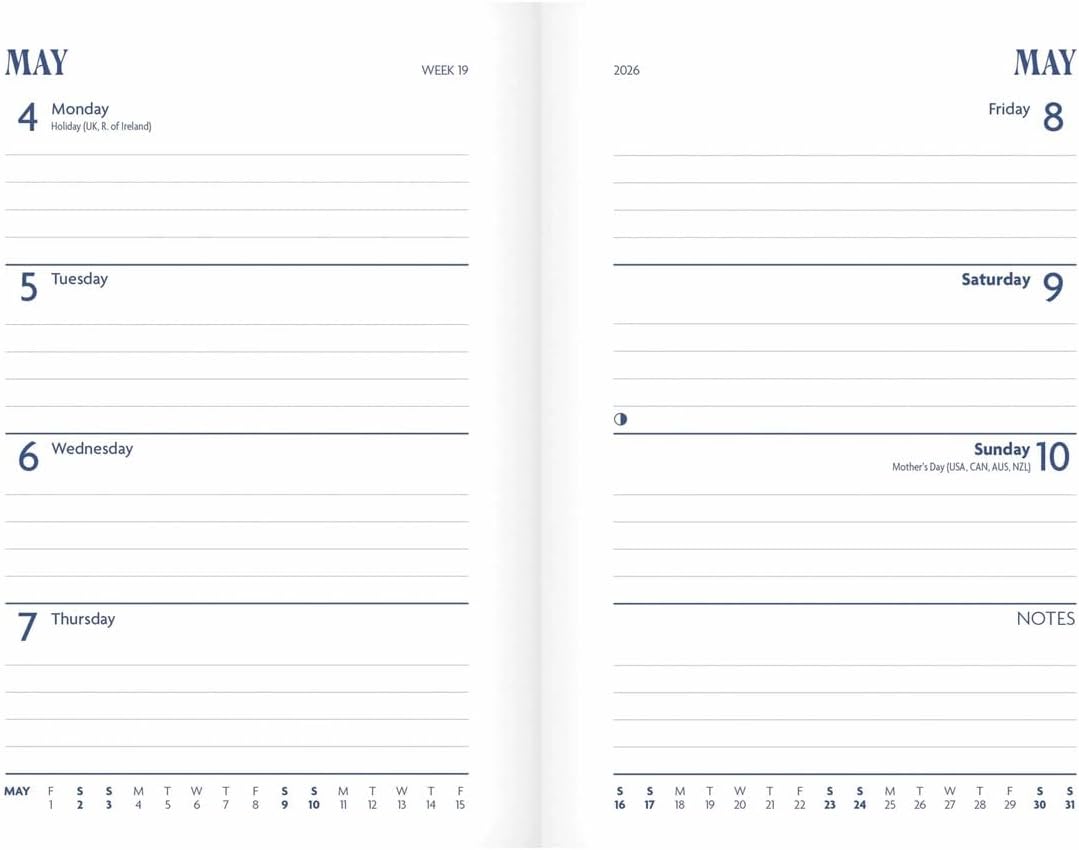 Carousel Worldwide, Cornwall 2026 A6 Diary Planner