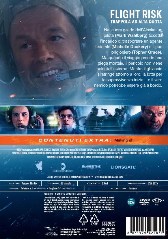 Flight Risk - Trappola Ad Alta Quota - Dvd