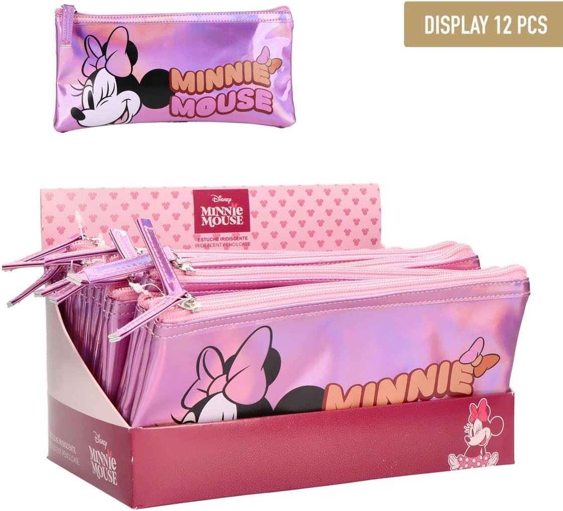 CERDÁ LIFE'S LITTLE MOMENTS /Pencil Case Iridescent Minnie or Barbie, pink