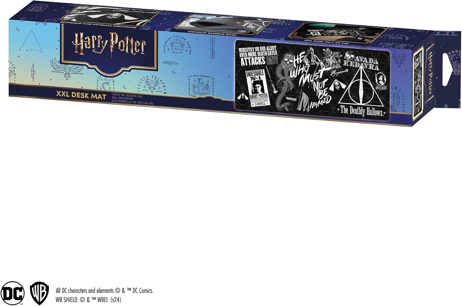 Subsonic - Tapis de souris XXL Harry Potter 900 x 400 mm - Tapis Bureau avec base antidérapante, Tapis gamer, sous-main - Licence officielle