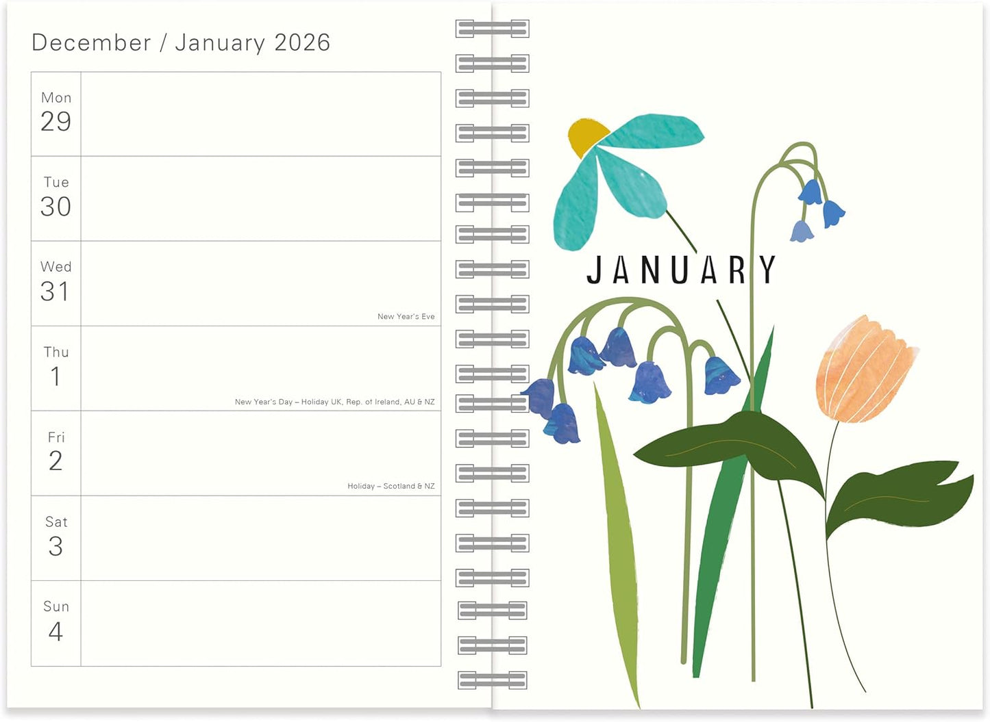 2026 Caroline Gardner Posie A5 Wiro Diary