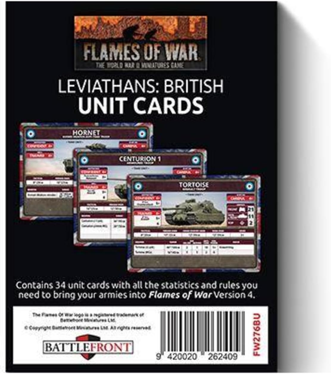 LATE WAR LEVIATHANS BRITISH UNIT CARDS 3