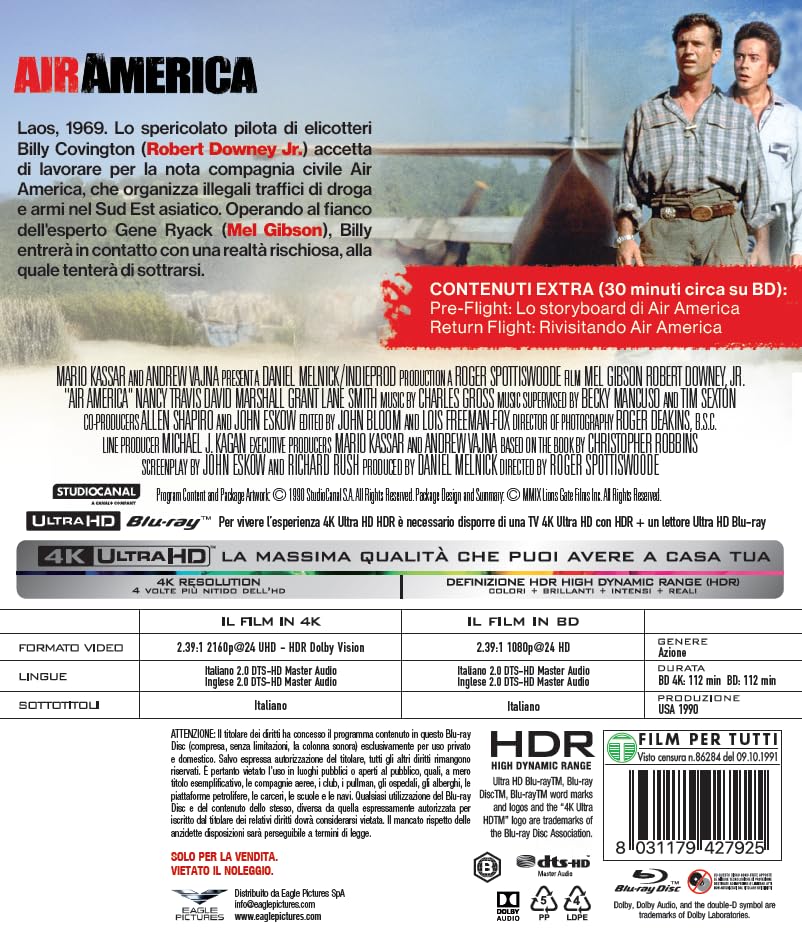 Air America - 35° Anniversario - 4Kult (Bd 4K + Bd Hd