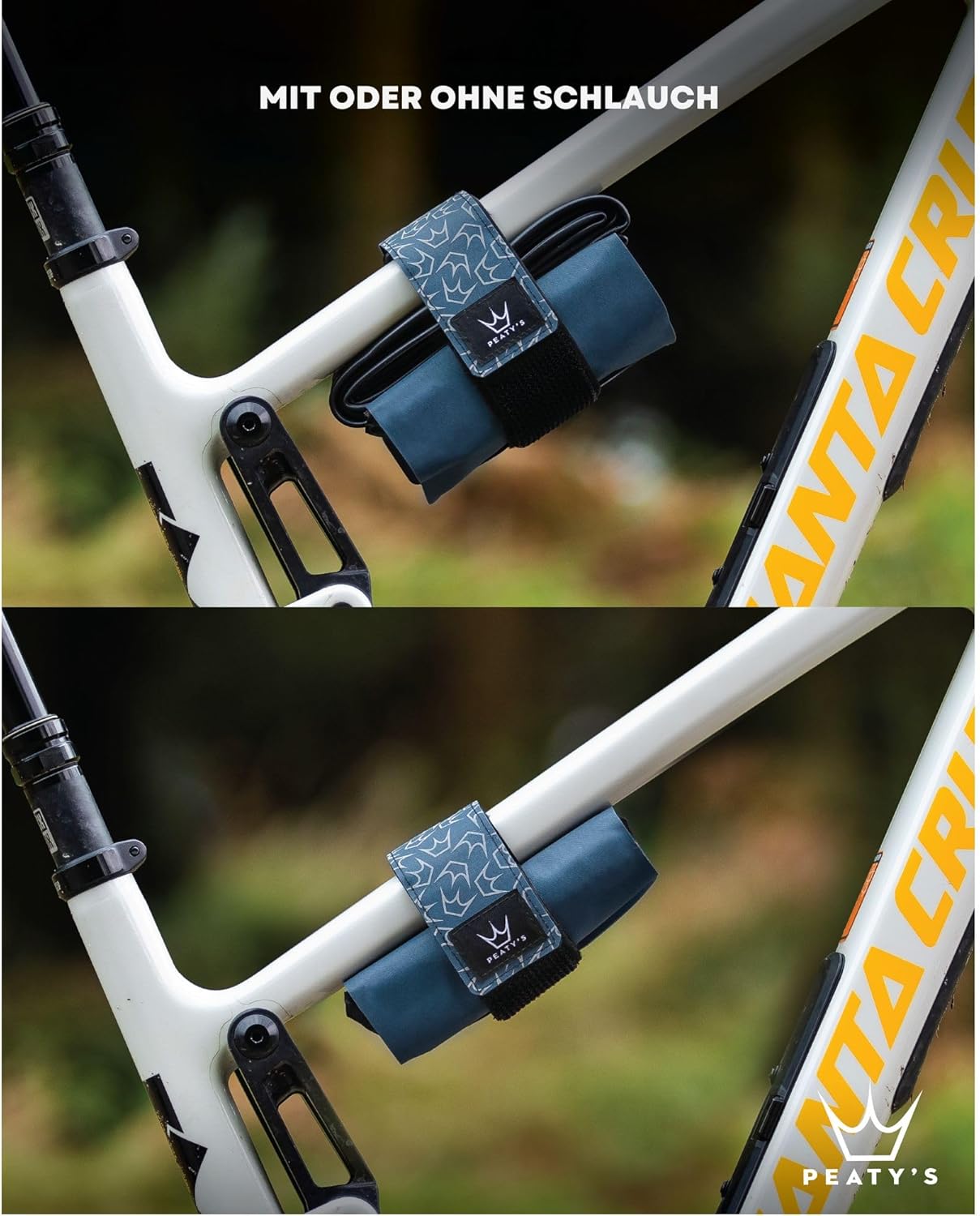Peaty's Holdfast Trail Werkzeugtasche, super sicher, kein Verrutschen oder Rasseln, modulares Design, wasserdicht, Aufbewahrungstasche mit Reißverschlusstasche, passt überall, für MTB, Rennrad, Kies,