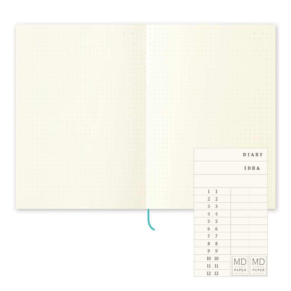 デザインフィル(Designphi) DESIGNPHIL 15310006 Midori Notebook, MD Notebook, Journal, A5, Dot Square A