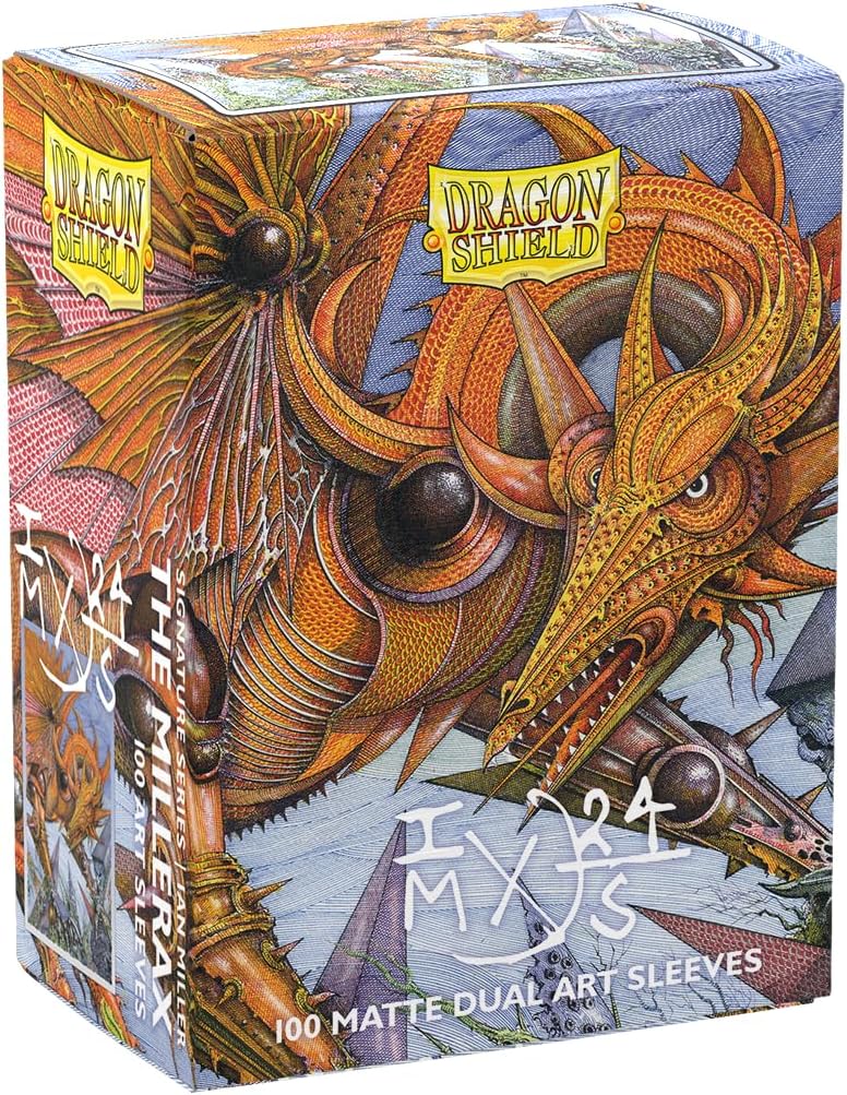Dragon Shield | Matte Dual Art Sleeves | The Millerax | 100 CT - Smooth & Tough Premium TCG Sleeves | Compatible with Pokemon, Flesh & Blood, One Piece & Magic the Gathering