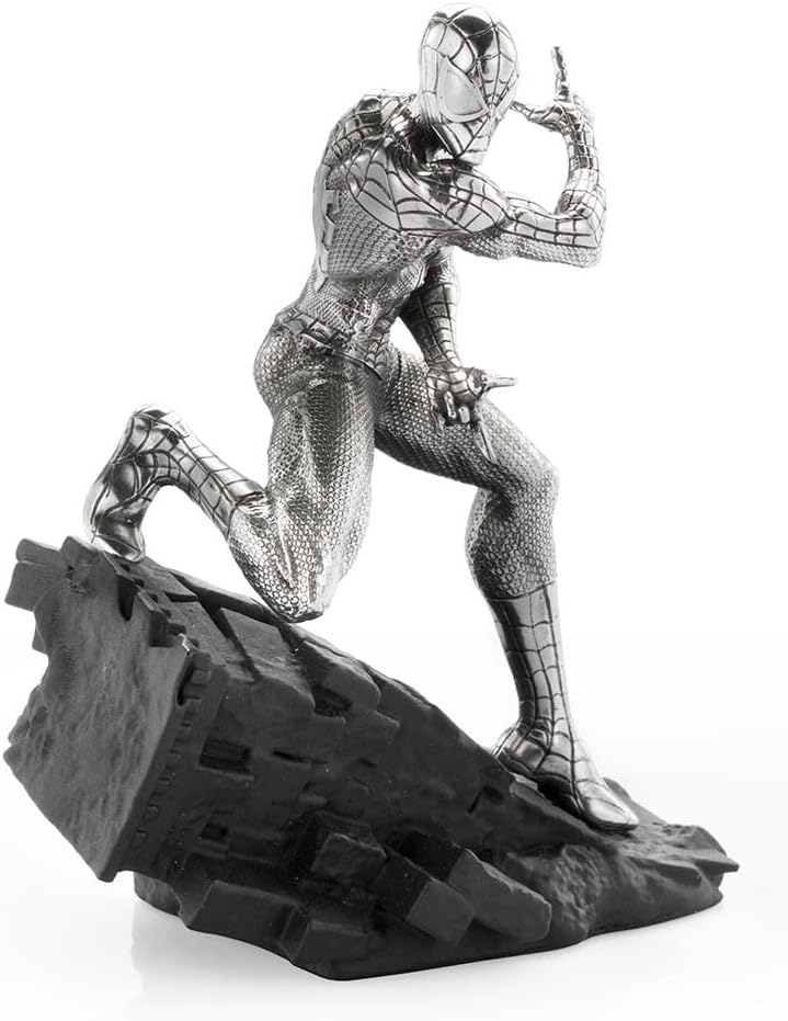 Royal Selangor Hand Finished Marvel Collection Pewter Spider-Man Webslinger Figurine