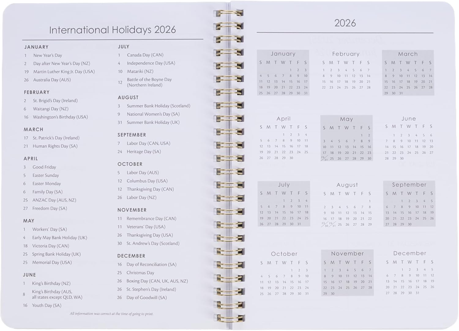Christian Art Gifts Agenda 2026 compatta a spirale, 12 mesi, da donna: Be Still & Know, incoraggiare le scritture, pianificazione quotidiana, organizzazione, promemoria, appuntamenti, grazioso
