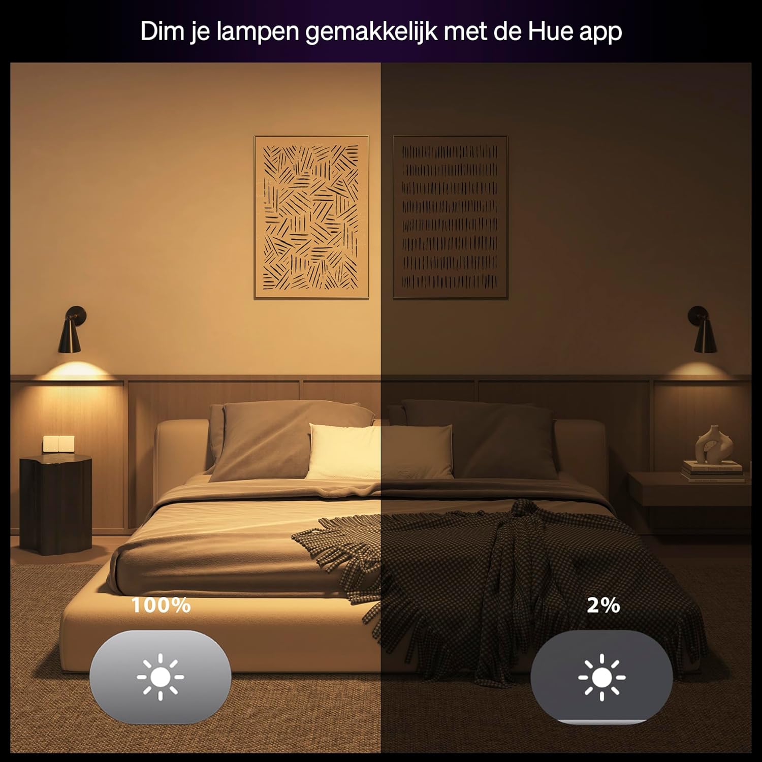 Philips Hue Essential Smart LED GU10 spot, White and Color Ambiance, 4,7 W, 2200-6500 K, 345 lumen, dimbaar, werkt met Alexa, Google Assistant en Apple Home, 1-pack