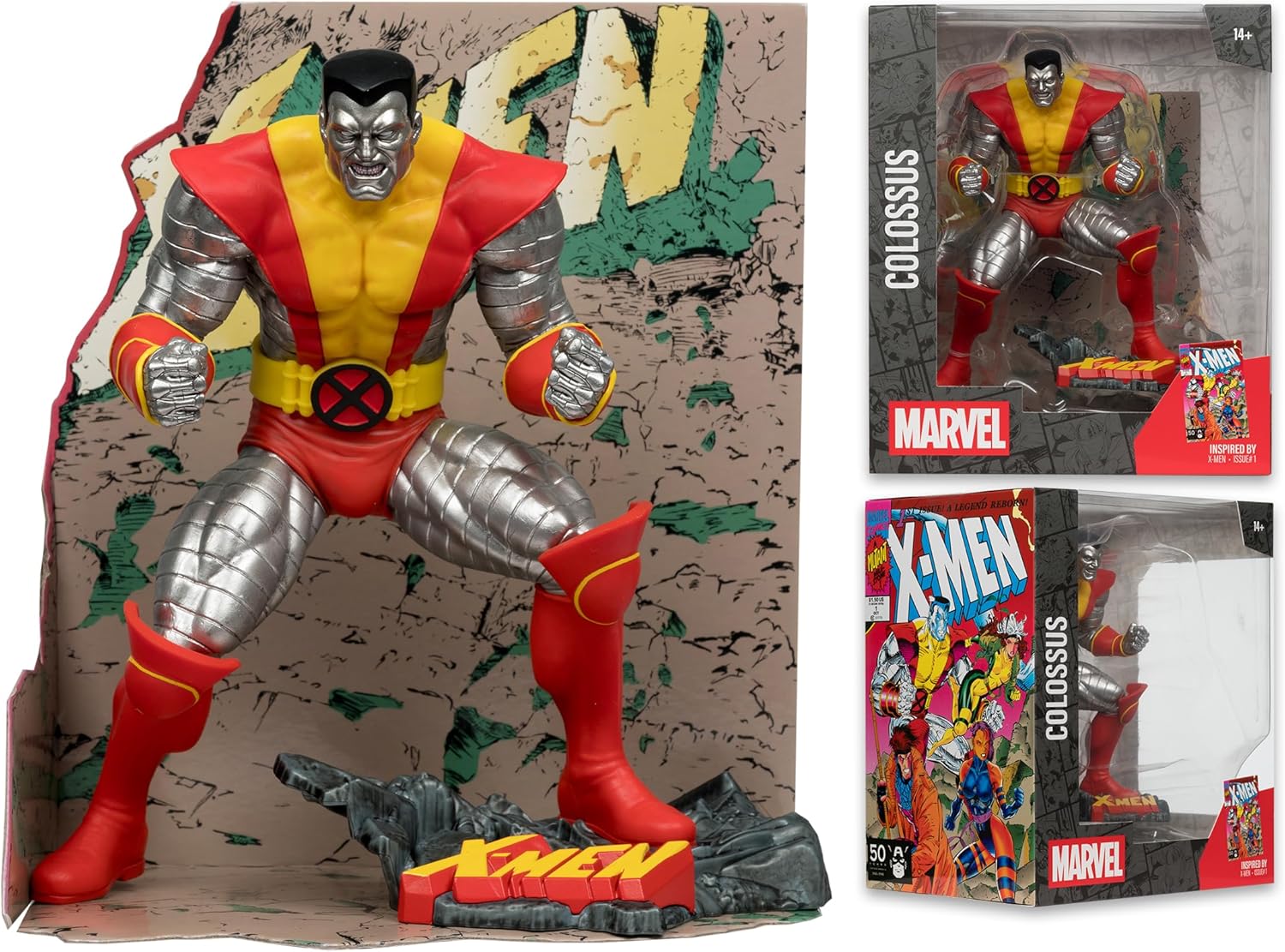 McFarlane Marvel Colossus 1:10th Scale Collectible with Scene (X-Men #1) Toys